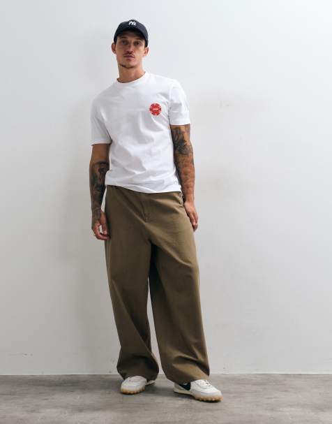 Hugo Red t-shirt with graphic chest print in red - view 1