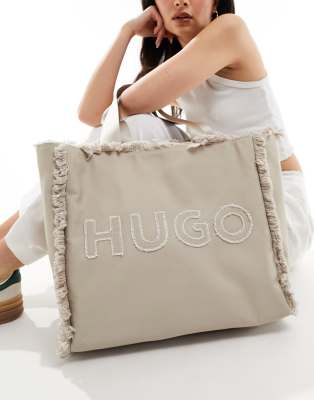 Hugo Red HUGO RED tote bag in beige-Neutral