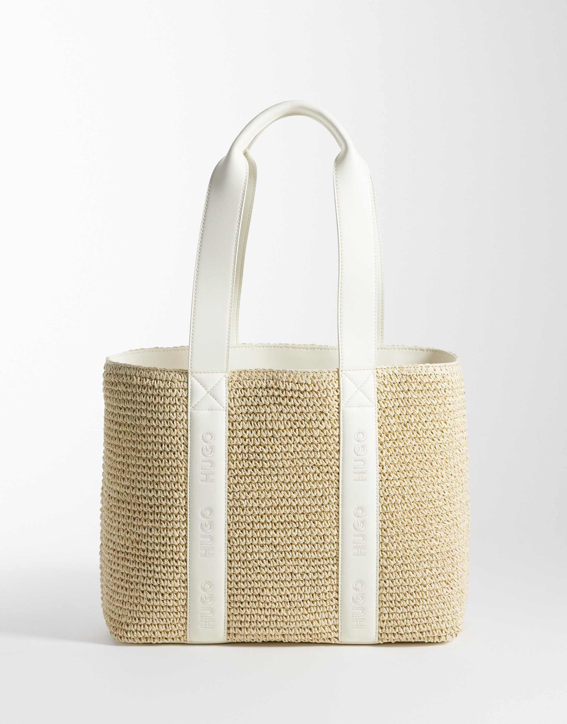 hugo red tote bag in white