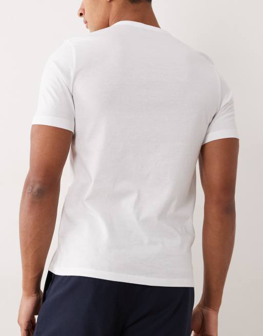 HUGO Red – Vit, blå och grå lounge-t-shirt, 3-pack, 5 av 5