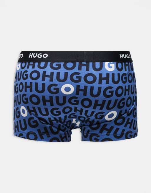 HUGO Red – Zestaw 3 par bokserek w kolorach czarnym i niebieskim, 3 z 3