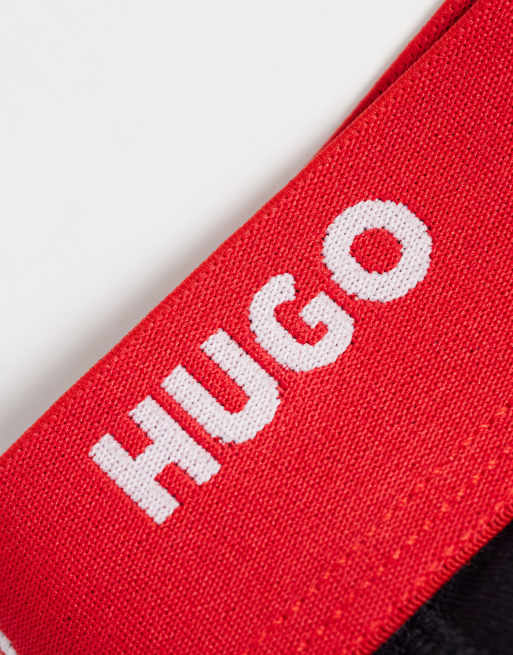 HUGO Red – Zestaw 5 par czarnych bokserek z logo, 2 z 3