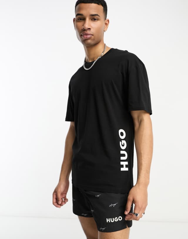 Hugo relaxed t shirt in black