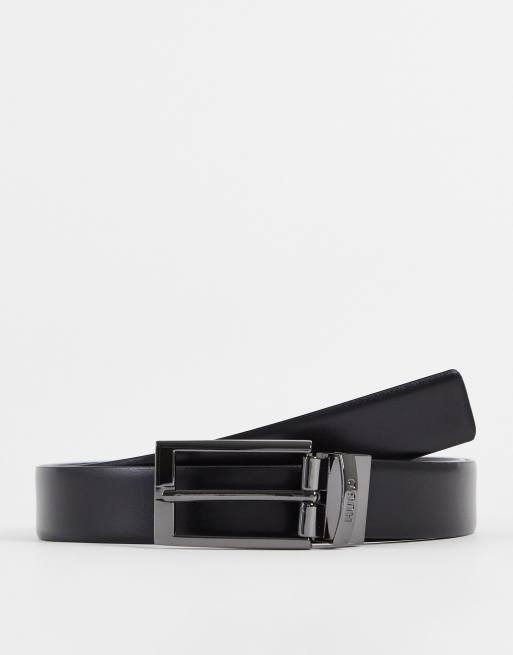 Hugo reversible belt in black | ASOS