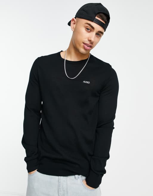 HUGO – San Lorenzo – Pullover mit Rundhalsausschnitt