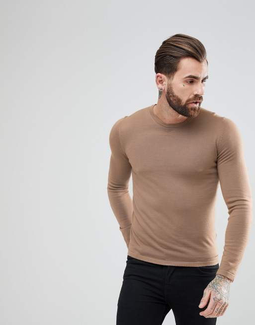 Hugo boss slim clearance fit extra fine merino