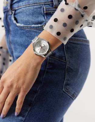 hugo silver bracelet watch