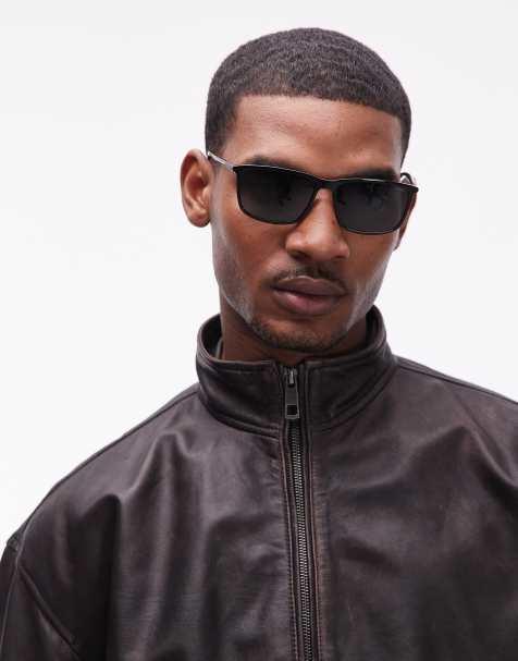 Hugo  square sunglasses in  black - view 1