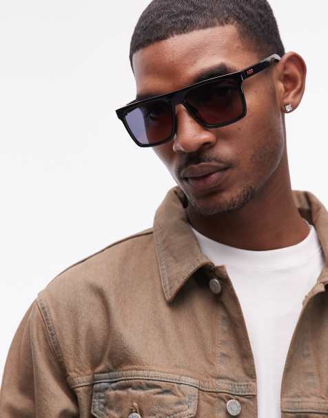 Hugo  square sunglasses in black - view 1