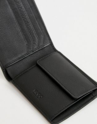 HUGO Subway leather coin wallet in black | ASOS
