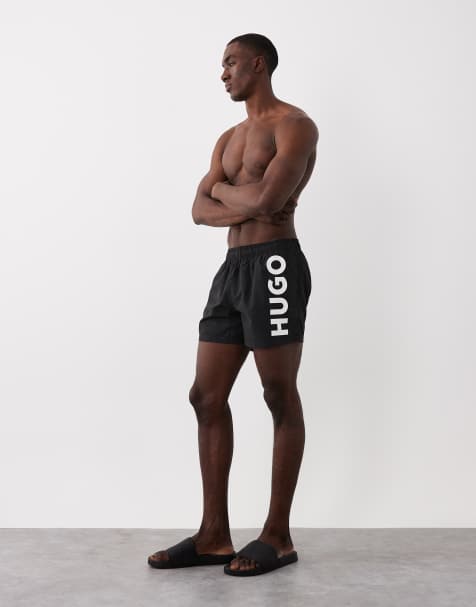 HUGO Swimwear abas swim shorts in black