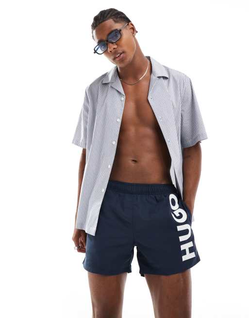 HUGO Swimwear Abas swim shorts in blue