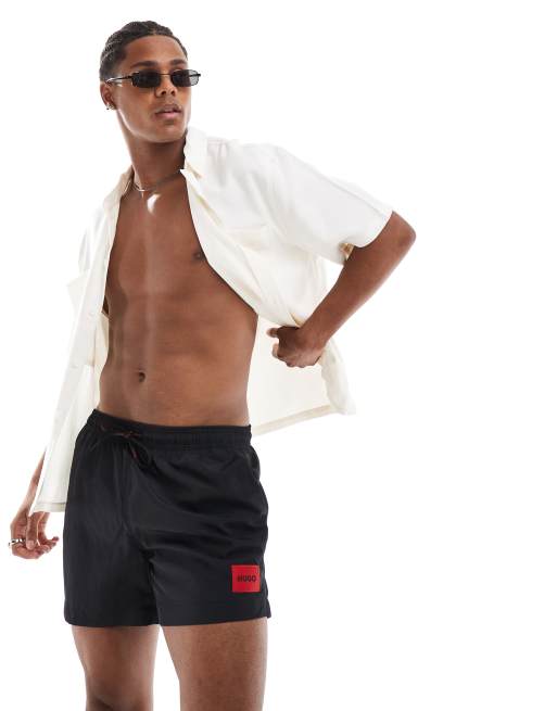 HUGO Swimwear – Dominica – Czarne szorty kąpielowe