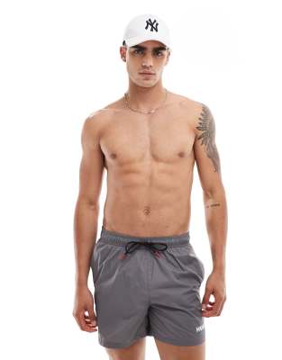 HUGO Swimwear Haiti swim shorts in gray