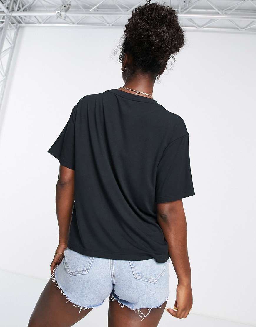 T-shirt nera con logo-Nero - HUGO Bodywear T-shirt donna  - immagine1