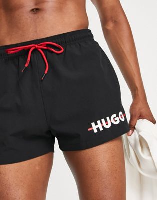 Hugo Togo logo swim shorts in black
