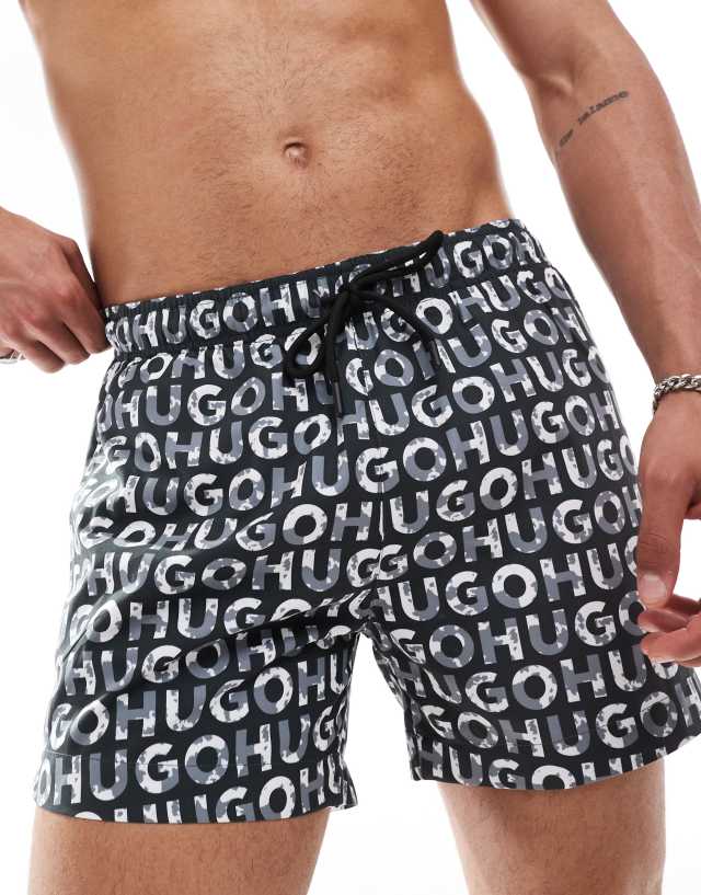 Hugo Red - Hugo Tortuga swim short in black