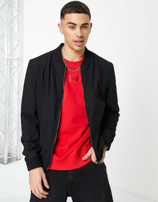 Slim fit bomber hot sale jacket mens