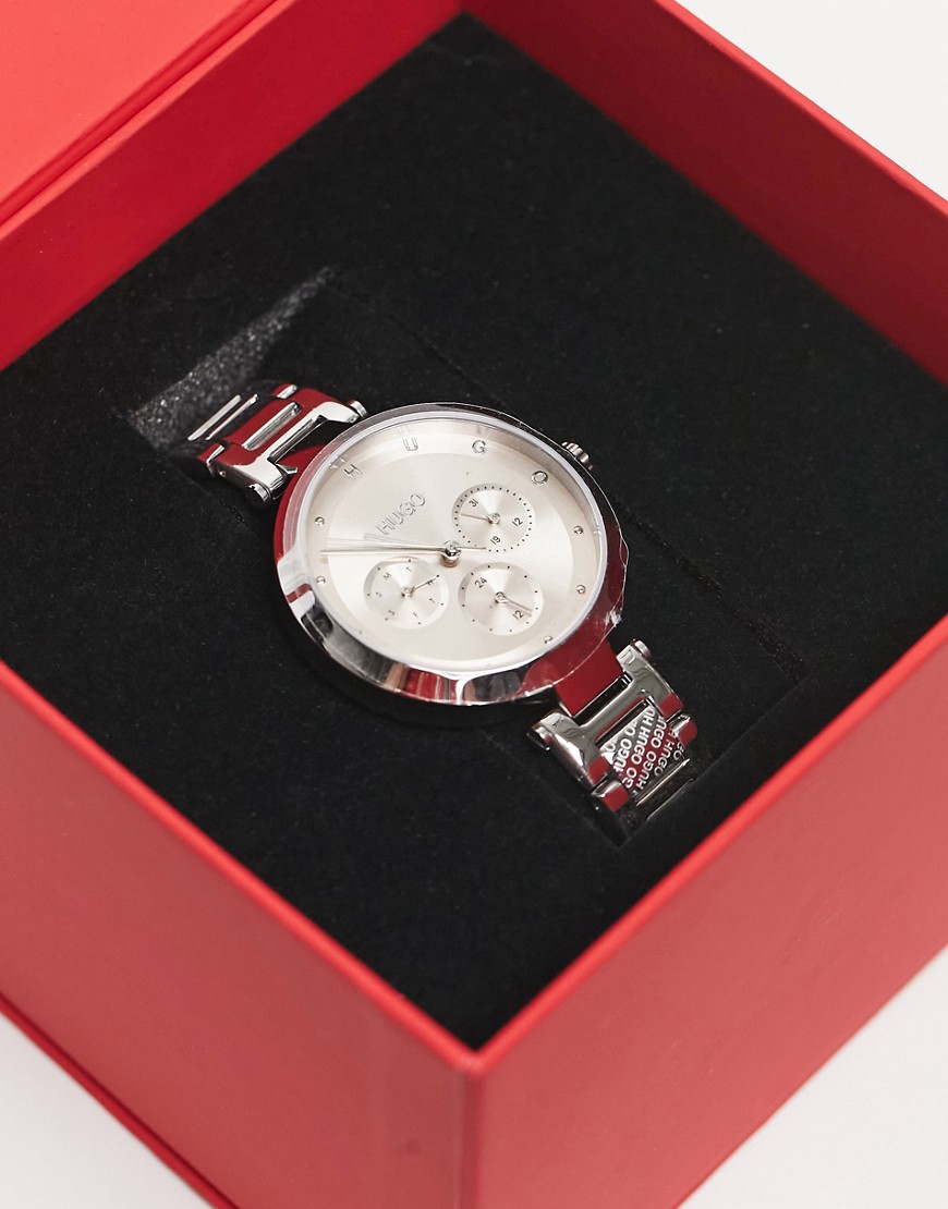 Hugo women's bracelet watch in silver