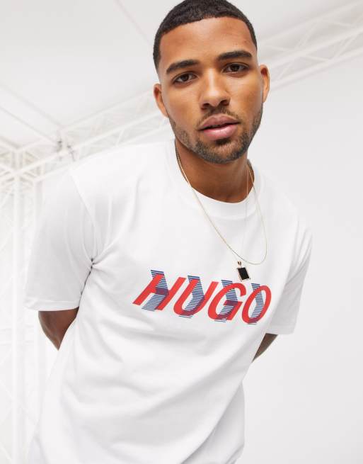 HUGO X Liam Payne Dicagolino t-shirt in white | ASOS