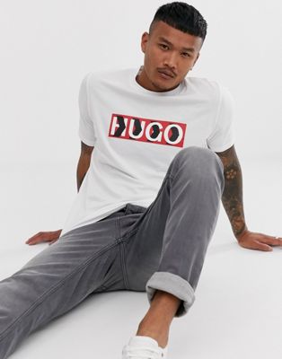HUGO x Liam Payne - T-shirt met zigzagmotief in wit