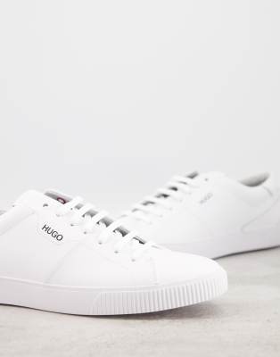hugo zero leather trainers white