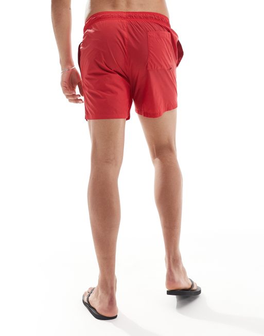 HUGO - Zwemkleding - Haiti - Zwemshort in rood, 3 van 4