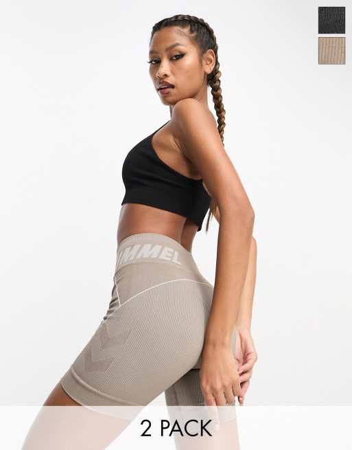 Hummel - Christel - Lot de 2 shorts sans coutures - Multicolore