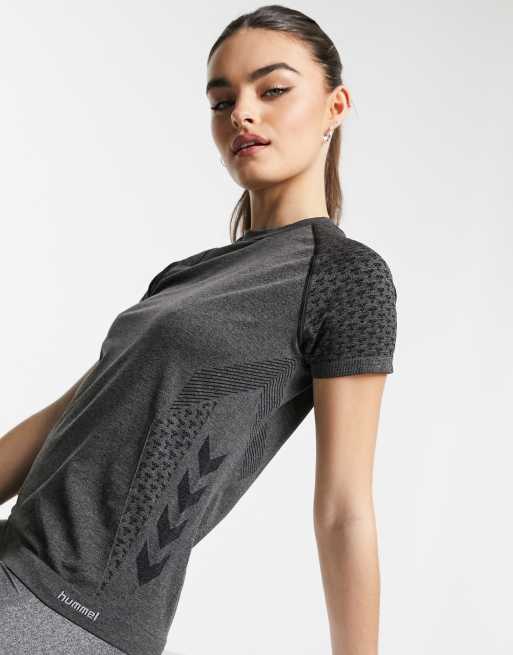 Hummel Hmltaylor T-Shirt Donna – Jersey Elasticizzato In Poliestere Riciclato, Girocollo