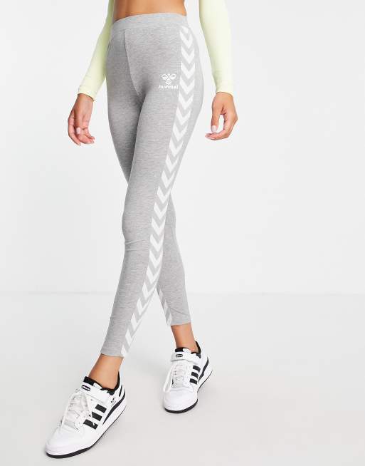 Hummel gray ASOS taped in waist high sport Classic | leggings