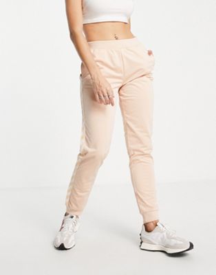 Hummel Classic taped high waisted leggings in pink