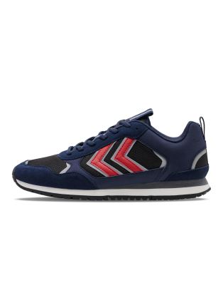 Hummel - Fallon - Sneaker in Marineblau und Rot