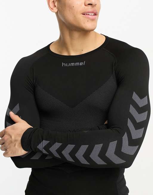 Hummel - First - T-shirt sans coutures à manches longues en jersey - Noir