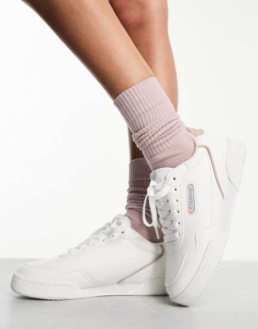 Hummel Forli free sneakers in white and rose