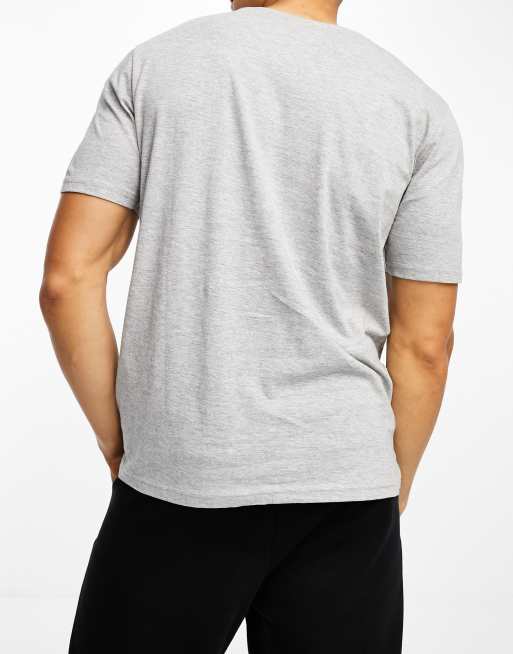 Hummel - Grå T-shirt i regular fit med stort logo, 2 af 4