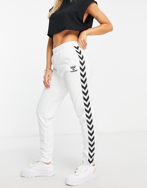 Hummel - trainingsbroek met bies in wit | ASOS