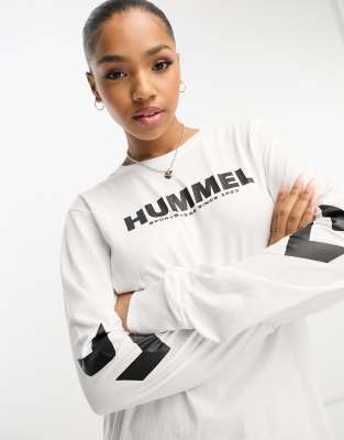 Hummel - Legacy - Langärmliges Unisex-Shirt in Weiß