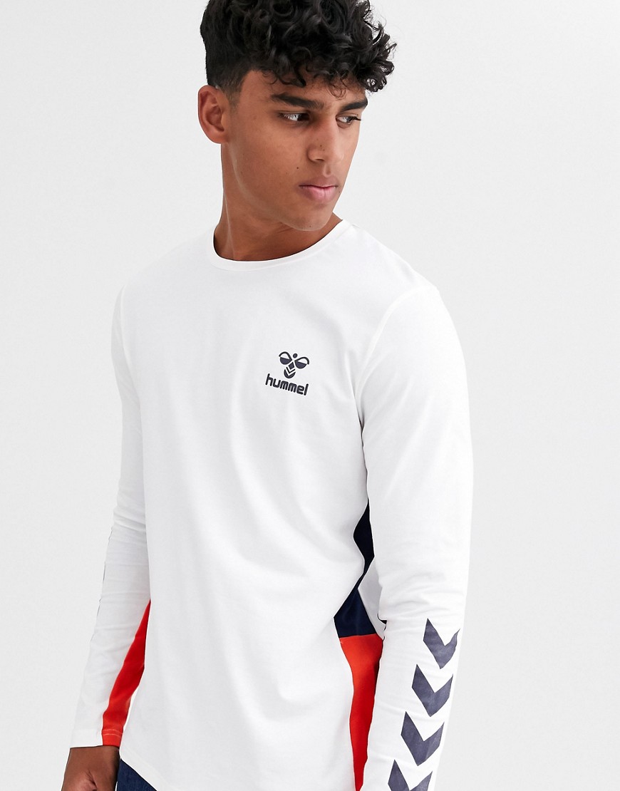 Hummel – North – Långärmad t-shirt-Vit