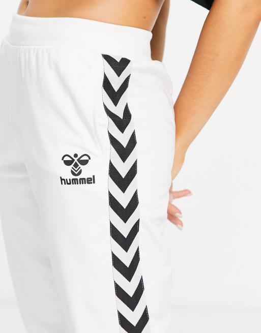 Hummel - Pantaloni sportivi classici bianchi con fettuccia, 2 di 4