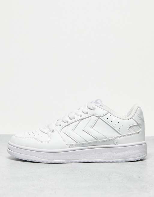 Hummel - Power Play - Baskets basses unisexes - Blanc