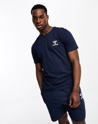 regular fit t-shirt with logo in blue
