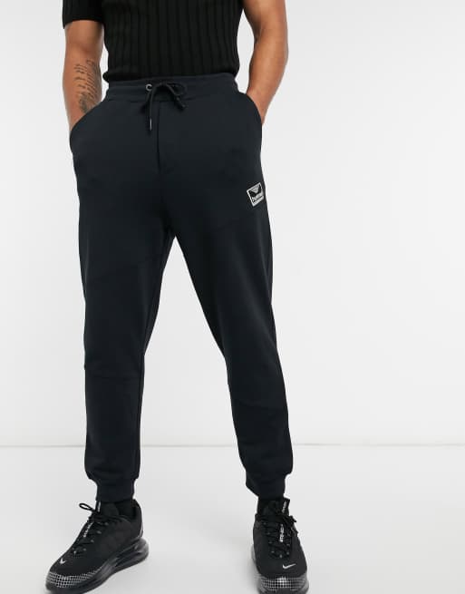 Hummel Schwarze Jogginghose mit kleinem Logo ASOS