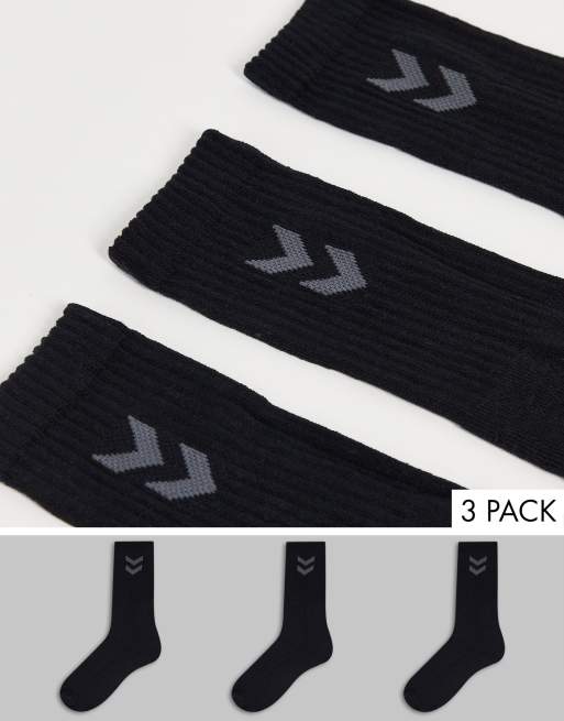 Hummel - Set van 3 paar basic sokken in zwart