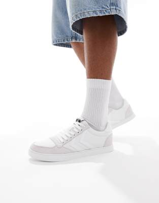 slimmer stadil tonal low canvas sneakers in white