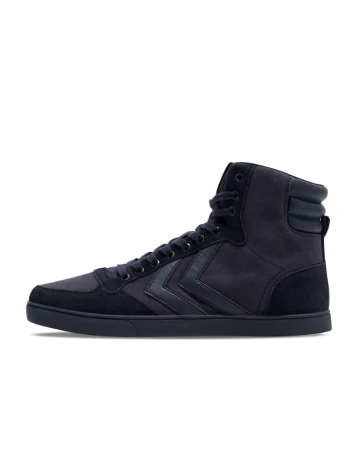 Hummel - Stadil - Baskets montantes ton sur ton - Bleu marine
