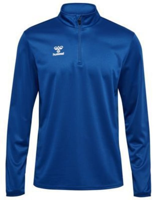 hummel – Sweatshirt in Blau mit kurzem Reißverschluss