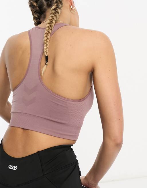 hummel TIF SEAMLESS SPORTS TOP - ROSE TAUPE