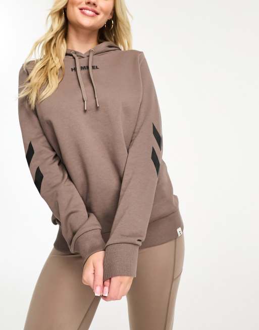 Hummel – Weicher Kapuzenpullover in Braun