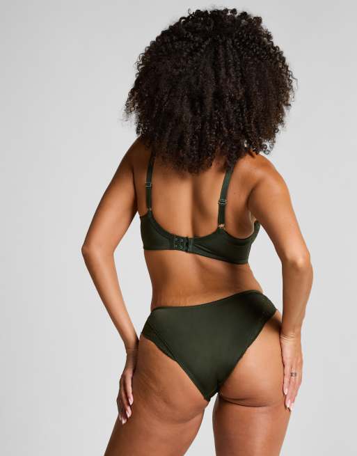 Hunkemöller - Amara - Niet-voorgevormde beugel-bh in groen, 4 van 4