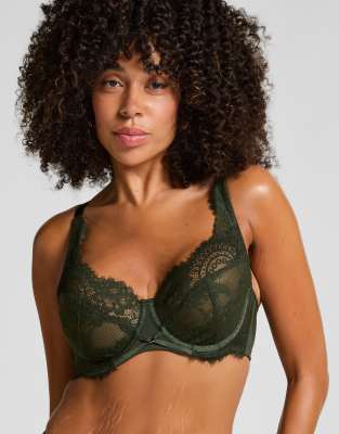 Hunkemöller - Amara - Unwattierter Bügel-BH in Grün